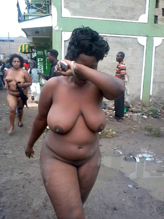 African Woman Stripped Naked.